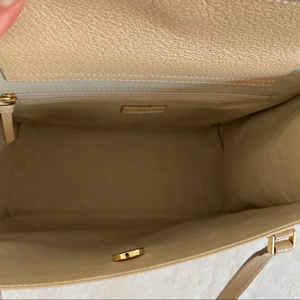 Kate spade beige Italian leather bag